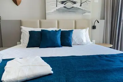 Uma cama ou camas num quarto em Apto 1801 Frente mar, 200m da Praia, Restaurantes e Hard Rock Café