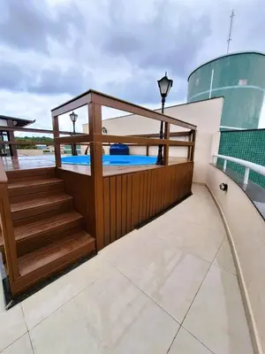 A piscina em ou perto de Apartamento do Sol - Cobertura Piscina privativa, 4 quartos, 220m da praia no centro de Bombinhas