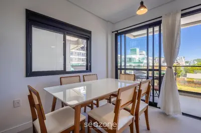 Uma varanda ou terraço em Apto c/ varanda e churrasq. a 250m do Mar RMP0102