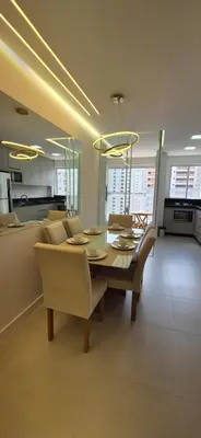 A cozinha ou kitchenette de Apartamento gran Vittória praia itapema sc