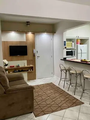 A cozinha ou kitchenette de Apartamento aconchegante em Bombas