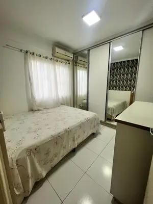 Uma cama ou camas num quarto em Apartamento à 300 metros praia - Centro - Itapema
