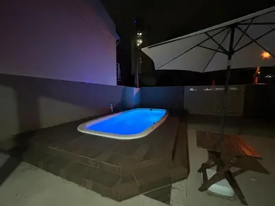 A planta de Casa com piscina, churrasqueira e toda climatizada