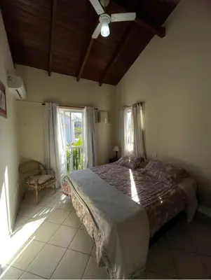 Uma cama ou camas num quarto em Dúplex condominio en Mariscal