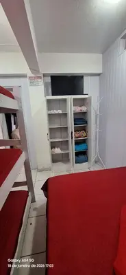 Uma cama ou camas num quarto em apartamento férias em Bombas