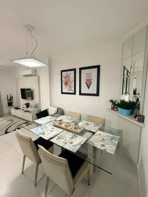 A cozinha ou kitchenette de Hermoso Apartamento Meia Praia Itapema