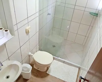 Uma casa de banho em Duplex 10 Pessoas-Churrasqueira-Próximo ao Mar