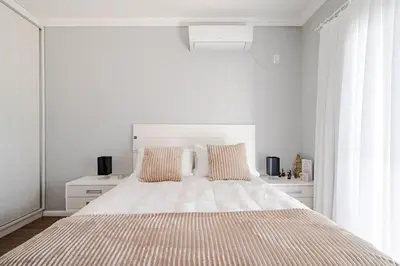 Uma cama ou camas num quarto em Refúgio dos Mares - Beira-Mar Balneário Perequê