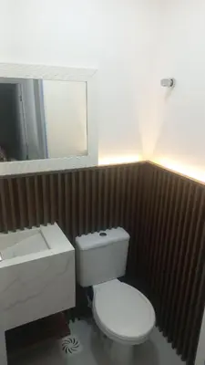 Uma casa de banho em APARTAMENTO Pé NA AREIA ITAPEMA