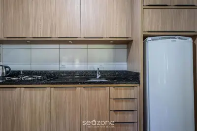 A cozinha ou kitchenette de Casa c/ Churrasq. a 700m da Praia JSE0382
