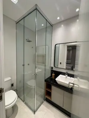 Uma casa de banho em Apartamento com duas suítes próximo ao Hard Rock Café