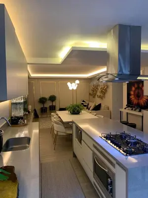 A cozinha ou kitchenette de Cond Frente Mar Barra Sul Balneario Camboriu
