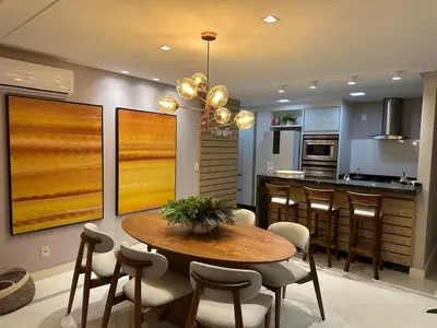 A cozinha ou kitchenette de Cond Frente Mar Barra Sul Balneario Camboriu