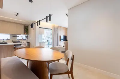 A cozinha ou kitchenette de Vista para o Mar em Todos os Cômodos - 250m da Praia - Churrasqueira