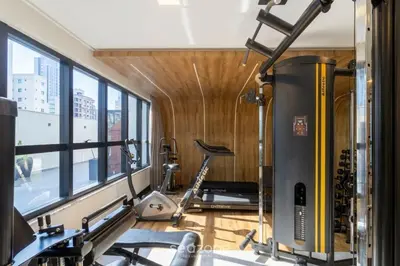 O centro de fitness e/ou as comodidades de fitness de Apto a 300m da Praia em prédio c/ piscina FNK1905