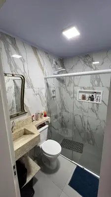 Uma casa de banho em Casa da vó