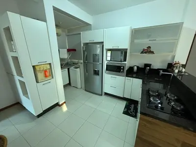 A cozinha ou kitchenette de Apartamento SanKat - Praia de Palmas