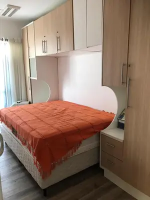 Uma cama ou camas num quarto em Ademilson Reginaldo vieira