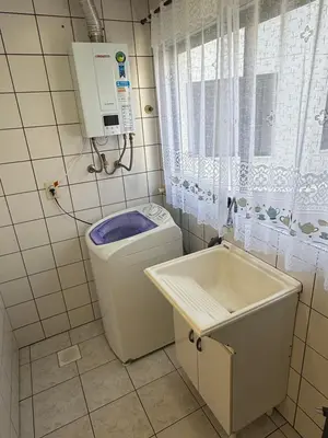 Uma casa de banho em Cobertura frente mar em Itapema