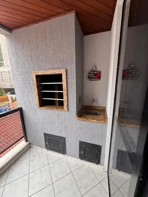 A cozinha ou kitchenette de Apartamento 50m do mar