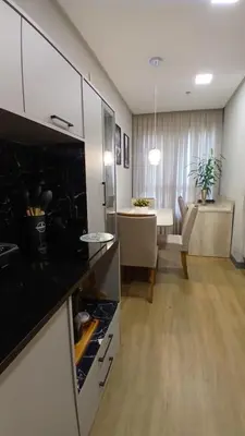 A cozinha ou kitchenette de Flat Itapema