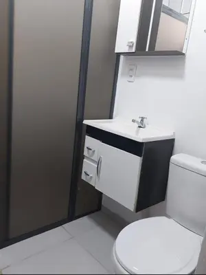 Uma casa de banho em Casa para 6 pessoas em Bombinhas-SC - Temporada