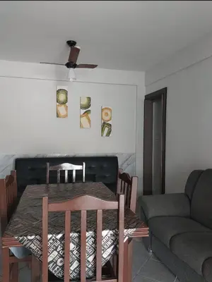 Uma área de estar em Casa para 6 pessoas em Bombinhas-SC - Temporada