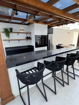 A cozinha ou kitchenette de Flats em ótima localização