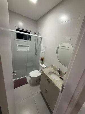 Uma casa de banho em Apartamento Carlos Daniela