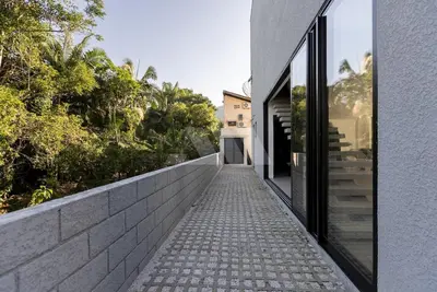 O edifício onde a casa de férias está situado