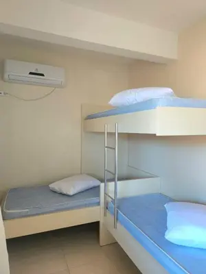 A planta de Residencial Atobá - A 240m da praia e mercado, com churrasqueira a carvão