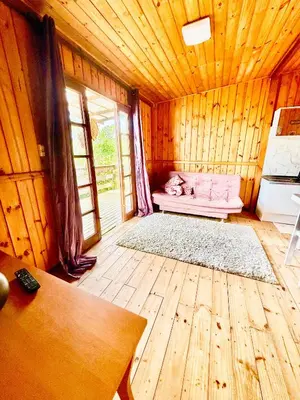 Uma área de estar em Praia de Palmas - Casa vista mar