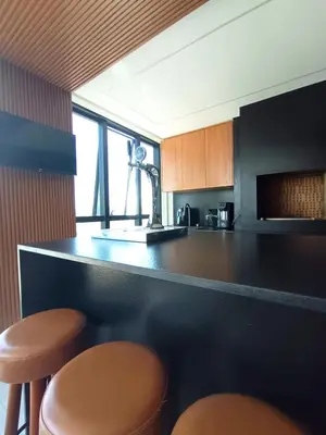 A cozinha ou kitchenette de Frente Mar hard Rock