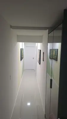 A planta de Excelente apartamento com 3 quartos disponíveis Palmas SC próximo a praia - 2 quartos e sala com ar condicionado