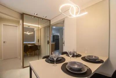 A planta de SLE72 - 2 Dorm, Climatizado, Smart TV, Barra Sul