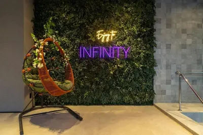 A planta de Apartamento Infinity Tower flat