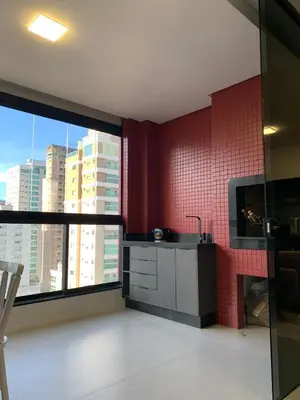 A cozinha ou kitchenette de Apartamento amplo com Churrasqueira próximo ao Hard Rock Café