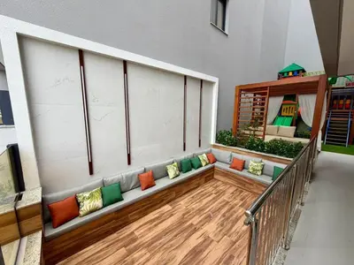 Uma área de estar em Cantinho do descanso