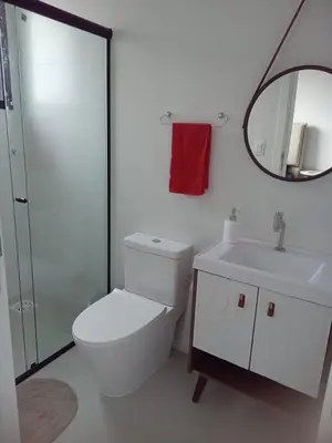 Uma casa de banho em Apartamento Itapema