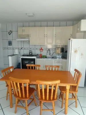 A cozinha ou kitchenette de Casa com a melhor vista, pé na areia