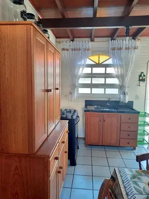 A cozinha ou kitchenette de Casa de Praia em Palmas a 280m do Mar