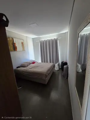 Uma cama ou camas num quarto em Duplex