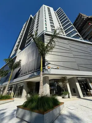 A planta de Apartamento Frente Mar 2 Suites