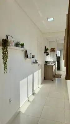 A planta de Apartamento em Meia Praia - Recanto da Maré