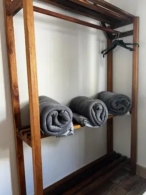 Uma cama ou camas num quarto em Cabana Canto da Maré
