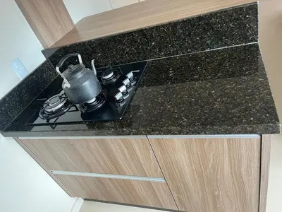 A cozinha ou kitchenette de Apartamento 500 metros da praia de Palmas