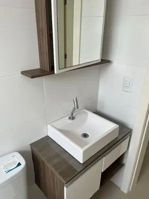 A planta de Apartamento 500 metros da praia de Palmas