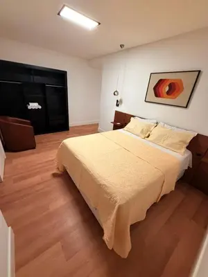 Uma cama ou camas num quarto em Itapema Vista Mar