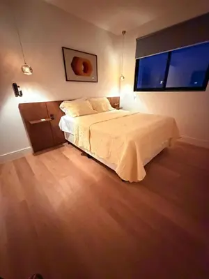 Uma cama ou camas num quarto em Itapema Vista Mar