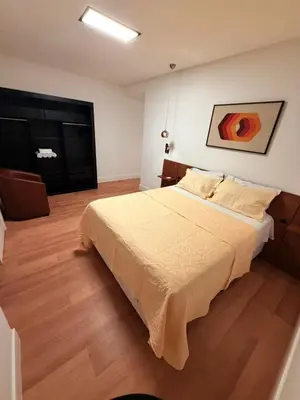 Uma cama ou camas num quarto em Itapema Vista Mar